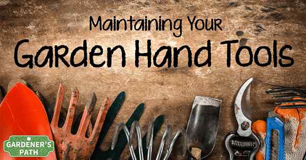 Mantener las herramientas manuales de su jardín