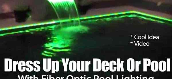 Habillez votre terrasse ou votre piscine avec un éclairage de piscine à fibre optique