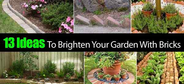 13 idées pour égayer votre jardin avec des briques