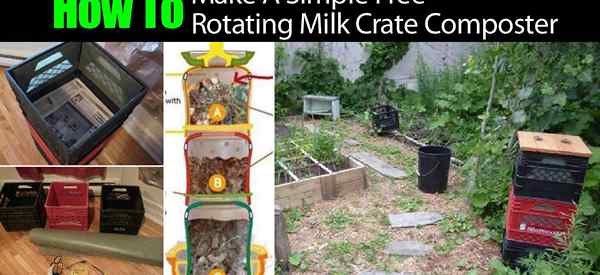 Wie man einen einfachen freien rotierenden Milchkiste -Komposter macht