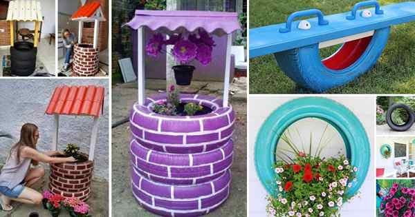 11 Utilisations de bricolage cool pour les vieux pneus dans le jardin