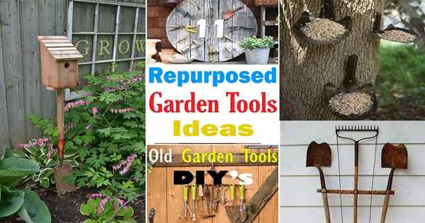 11 Idées d'outils de jardin réutilisés | Old Garden Tools DIY Crafts