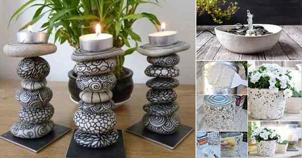 15 Rock Diy e Artesanato de Pedra Diy para Casas