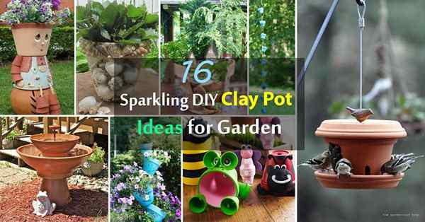 16 Idées de pot en argile bricolage étincelante pour le jardin