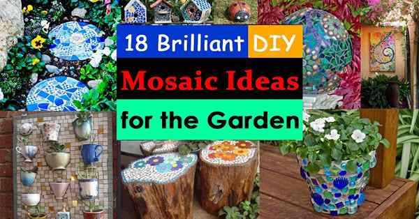 18 Idéias de mosaico diy brilhantes para o jardim | Artesanato em mosaico