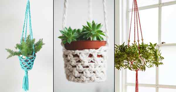 18 (gratuits) Modèles de cintre de plante au crochet bricolage