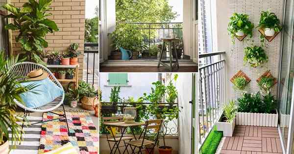 20 Idées de jardin de balcon intérieur incroyable pour les balcons ombragés