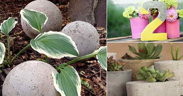 21 Idées de jardin de ciment de bricolage | Idées de jardin en ciment