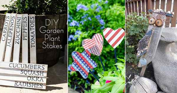 24 idéias legais de estaca de jardim DIY