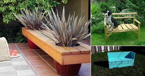 27 idées et plans de banc de jardin facile à bricolage