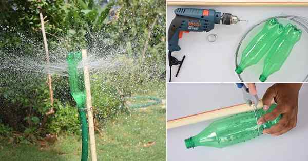 Günstige und einfache DIY -Gartensprinkler aus Plastikflasche