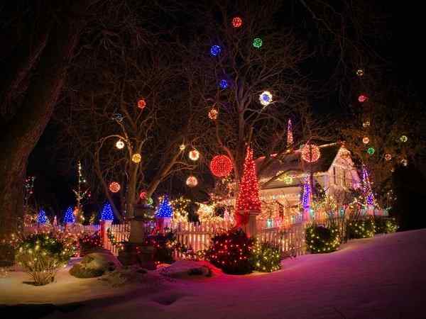 Idées de décoration de jardin de Noël | Décorations de Noël en plein air