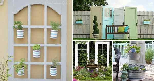 13 pomysłów na majsterkowanie na używanie starych drzwi w ogrodzie