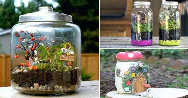 15 Idea Taman Fairy Mason Jar yang Menakjubkan