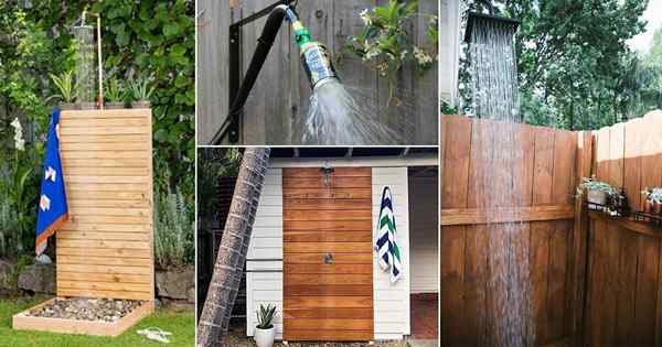 15 idéias de chuveiro ao ar livre DIY para quintal e jardim