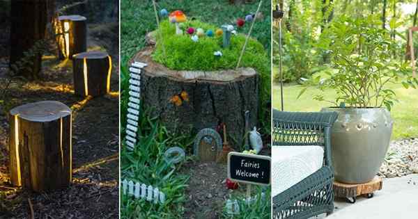 20 cosas creativas que hacer con los tocones de los árboles | Ideas de tocones de árbol de bricolaje