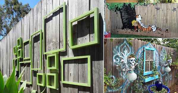 21 Ide dan dekorasi seni pagar taman diy yang menakjubkan