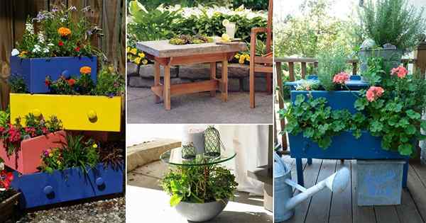 28 muebles ordenados en ideas de plantador de bricolaje para el jardín