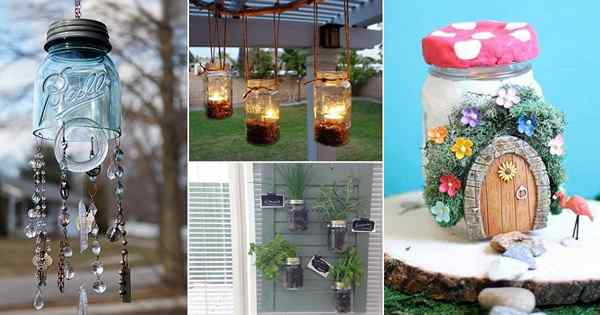 39 Ideas de jarra de albañil en el jardín