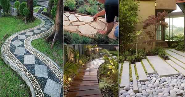 50 erstaunliche DIY -Garten Walkway -Ideen