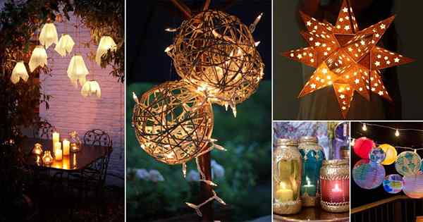 50 Idéias de lanterna de jardim ao ar livre DIY | Faça luzes do jardim em casa