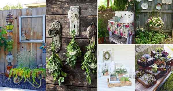 50 ideas de decoración de jardín vintage
