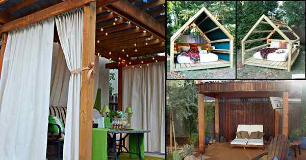 6 idées de salon de cabane de bricolage pour le jardin, le patio et la cour
