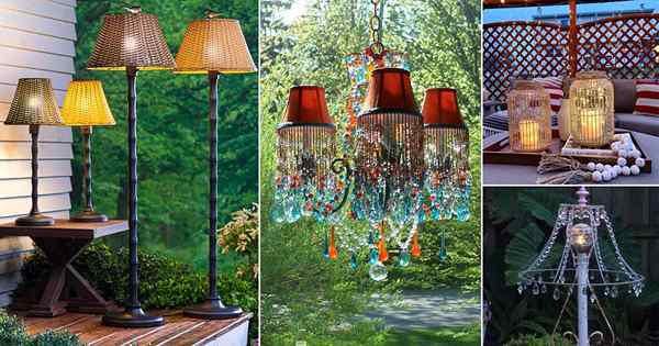 21 Wspaniałe odcienie lamp DIY do pomysłów ogrodowych