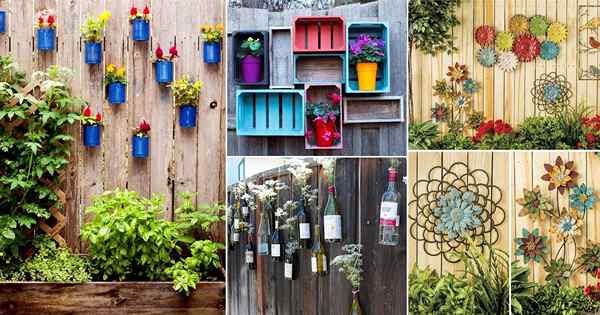 25 ideas de decoración de la cerca de jardín a seguir