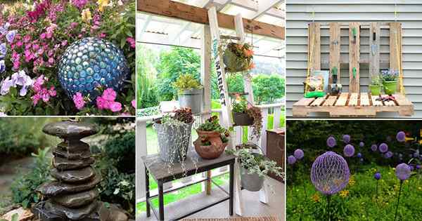 28 ideas geniales de bricolaje para que su jardín se vea genial