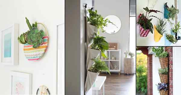 14 plantadores de bolso vertical de bricolage para casas e jardins urbanos