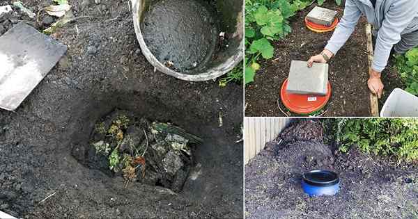 19 Idées de bacs de compost au sol | Couchons de compost souterrain bricolage