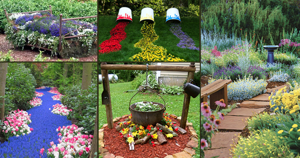 32 Idées incroyables de parterres de fleurs pour votre jardin de maison