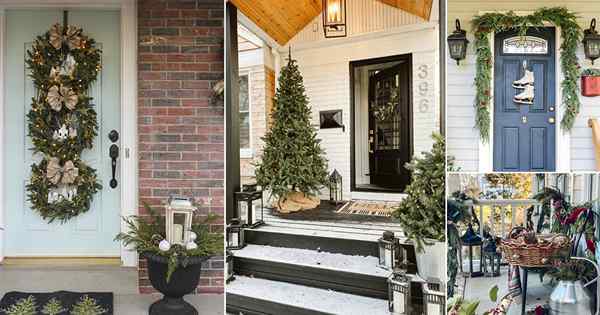 35 fabuleux idées de décoration de porche d'hiver pour les vibrations festives