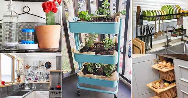 50 Genius Space Saving Hacks pour les petites cuisines