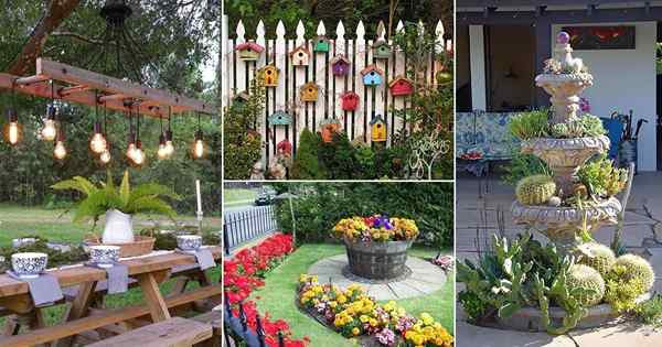 39 Ideas instantáneas increíblemente para decorar su jardín